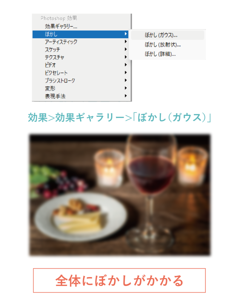 illustratorで写真の周りをぼかす方法